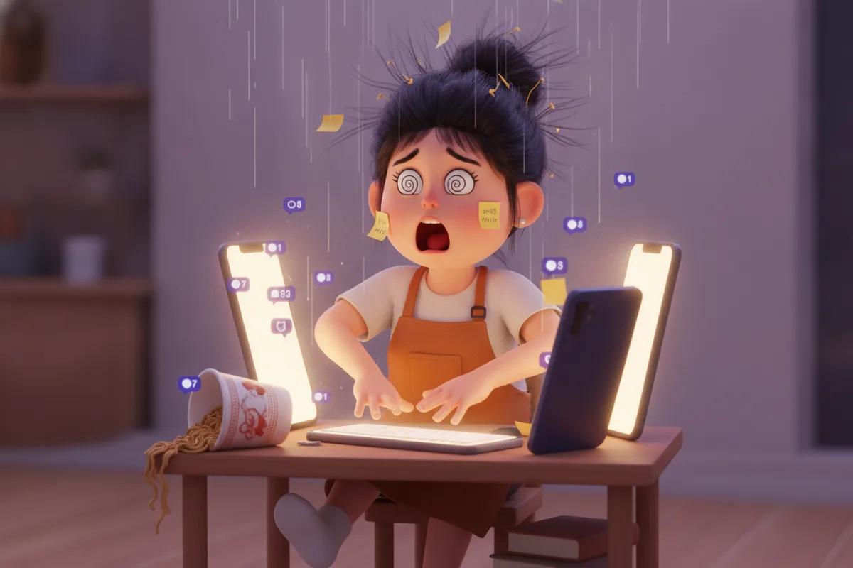Chủ shop quá tải giữa 3 điện thoại và cơn mưa thông báo lúc nửa đêm