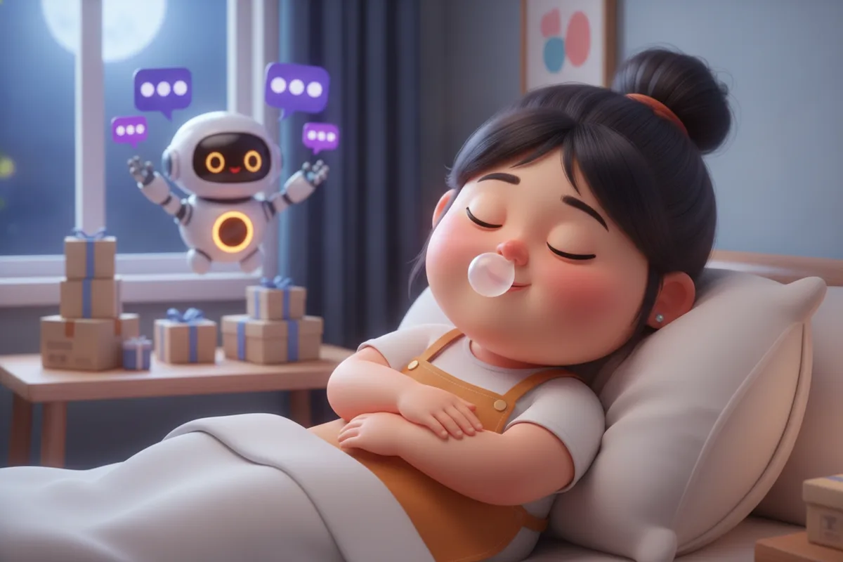 Chủ shop ngủ ngon trong khi robot AI trực chat và xếp đơn hàng